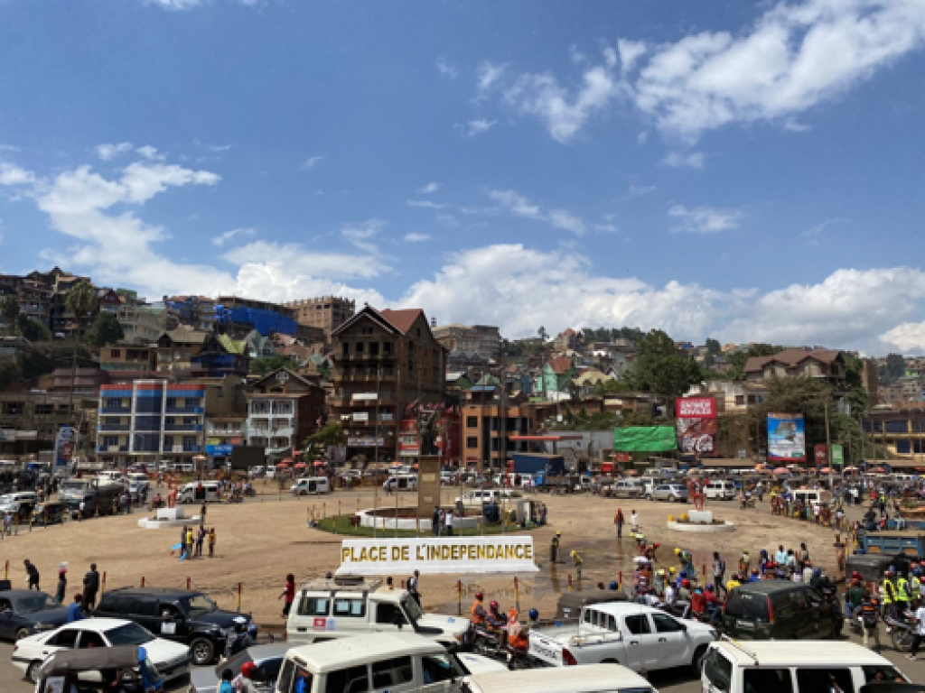 Scène de vie sur la Place de l’Indépendance à Bukavu (Sud-Kivu), samedi 11 juin 2022.