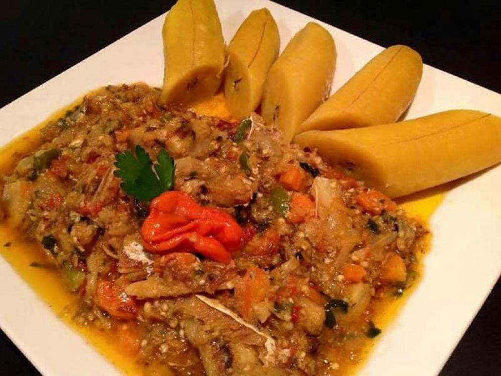 Poisson sale aux aubergines