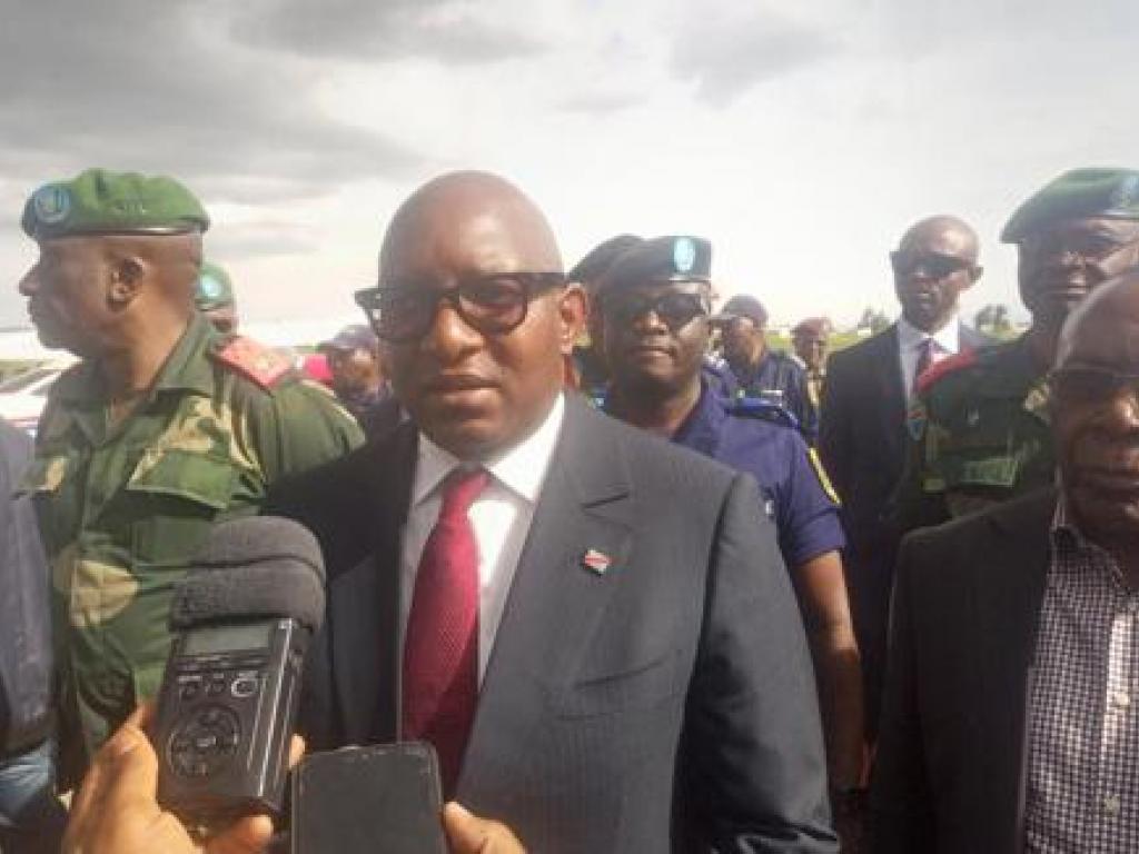 Le premier ministre Sama Lukonde lors de son arrivée à Bunia le mercredi 21 Septembre 2022. Radio Okapi/Ph. Martial Kiza Byamungu