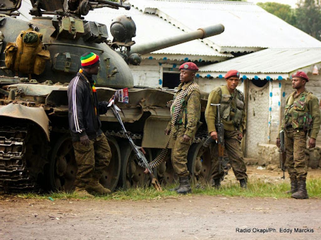 Photo d'illustration) Des militaires des Forces armées de la RDC (FARDC) dans l'Est du pays.