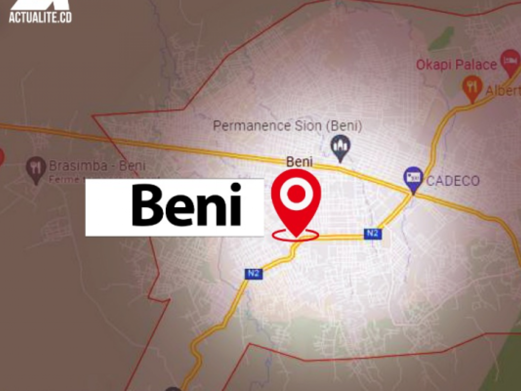 Carte du territoire de Beni