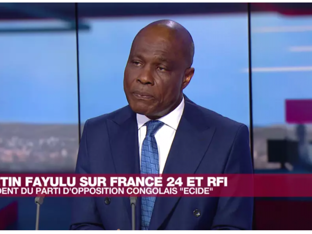 Martin Fayulu, lors de l'entretien accordé à RFI et France 24, le 27 octobre 2022. © RFI/France 24