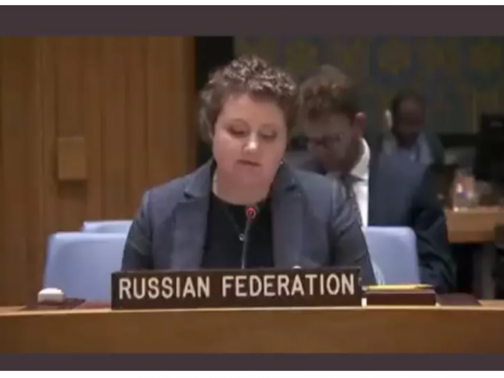 La représentante de la Russie, Anna M. Evstigneeva a dénoncé la reprise des combats entre les FARDC et le M23.