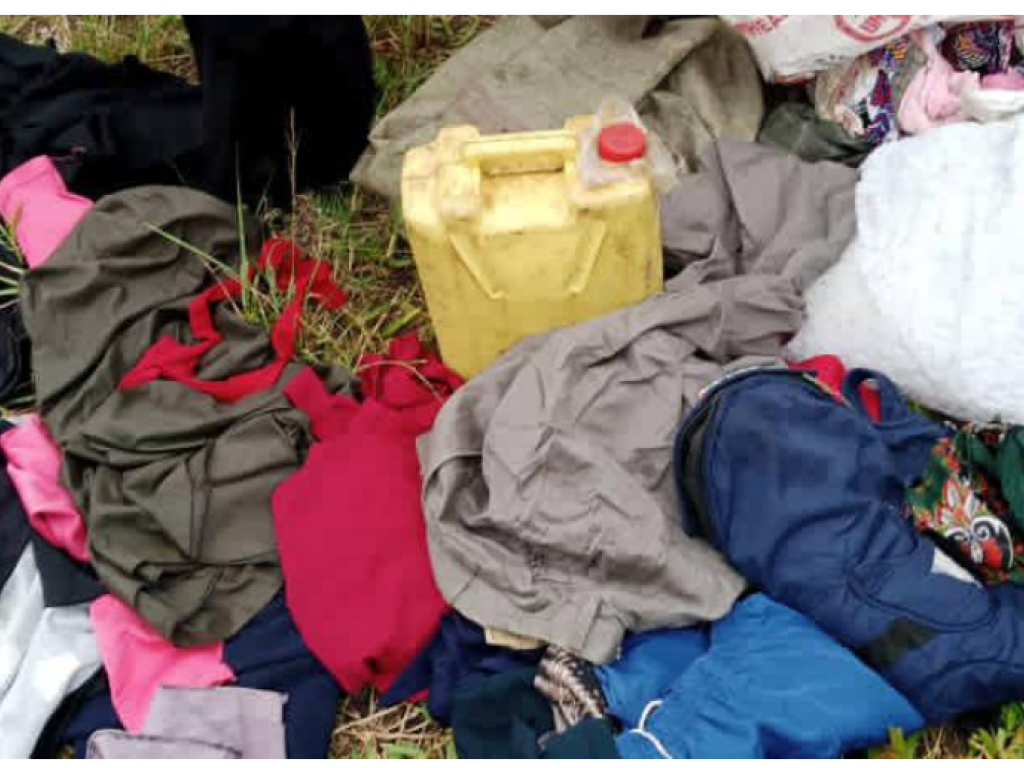 Des biens destines aux combattants ADF saisis par les troupes de l'armee nationale