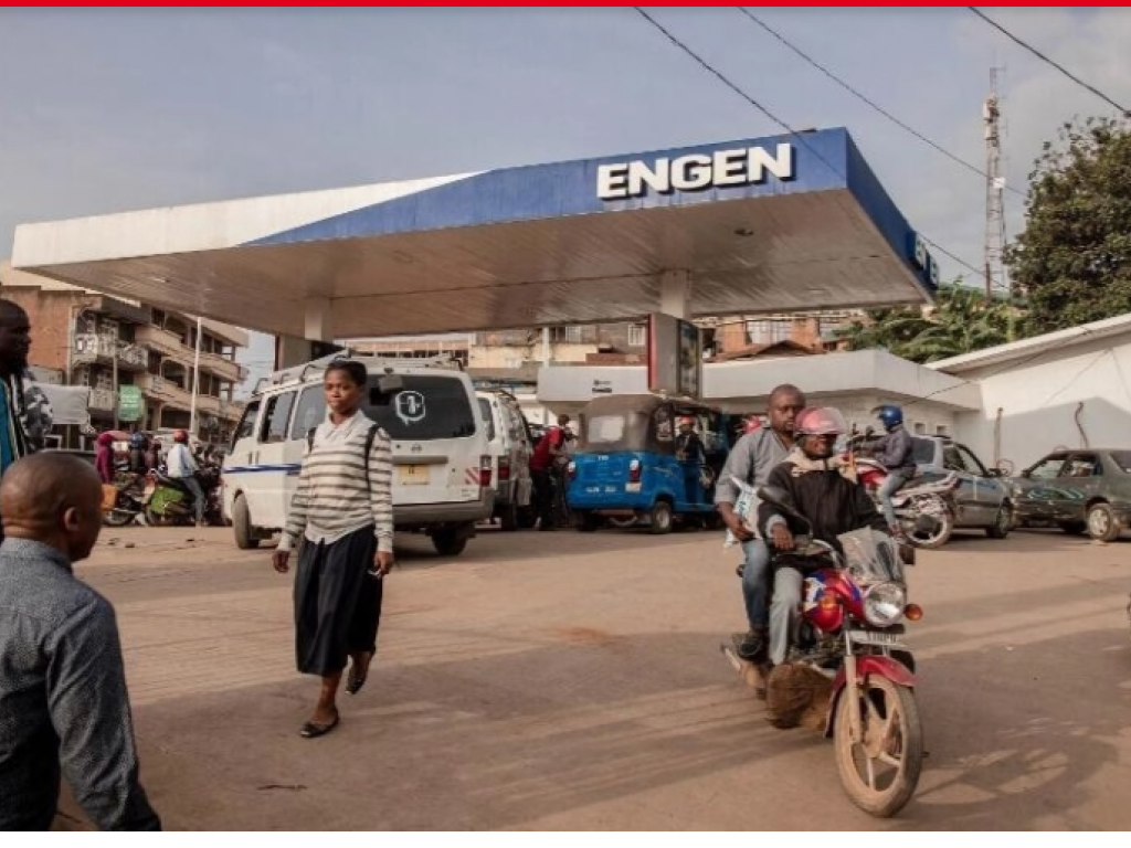 Une station-service à Bukavu, en RDC.(image d'illustration) © AFP - GUERCHOM NDEBO