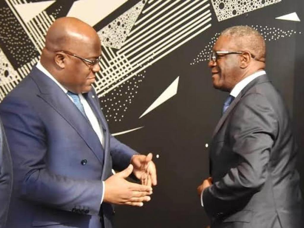 Le President Felix Tshisekedi et Dr Mukwege