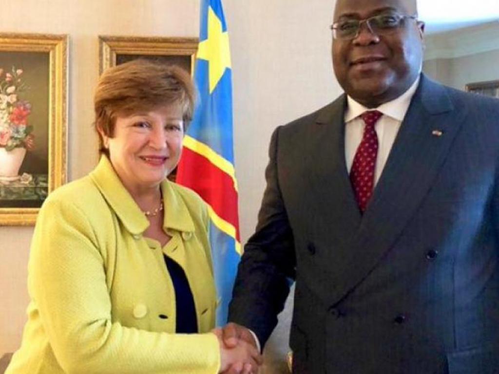 Le président Félix Tshisekedi et la DG du FMI