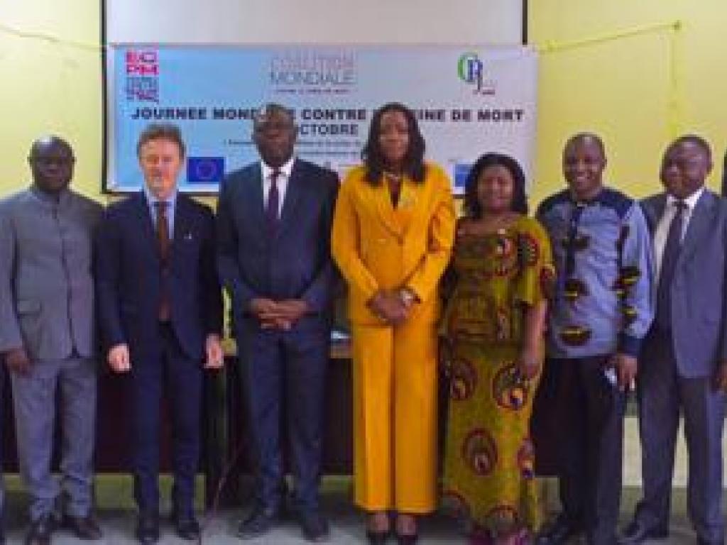 Les abolitionnistes de la peine de mort à l'occasion de la journée mondiale contre la peine de mort ce lundi 10/10/2022 à Kinshasa. Radio Okapi/Ph. Jeff Ngoy