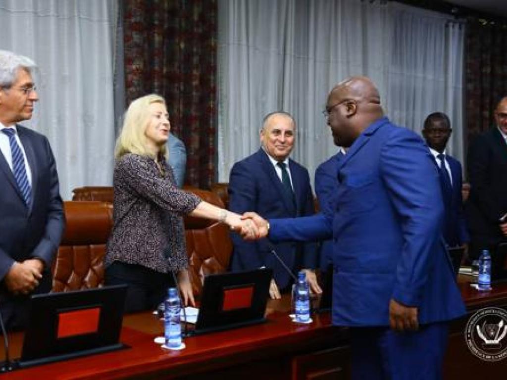 Le Chef de l’Etat a reçu le 17/10/2022 les ambassadeurs et chefs des missions diplomatiques des pays francophones basés à Kinshasa. Présidence RDC