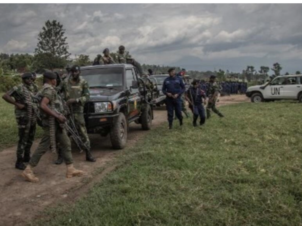 (Illustration) Des soldat des FARDC en patrouille dans l'est de la République démocratique du Congo. AFP - GUERCHOM NDEBO