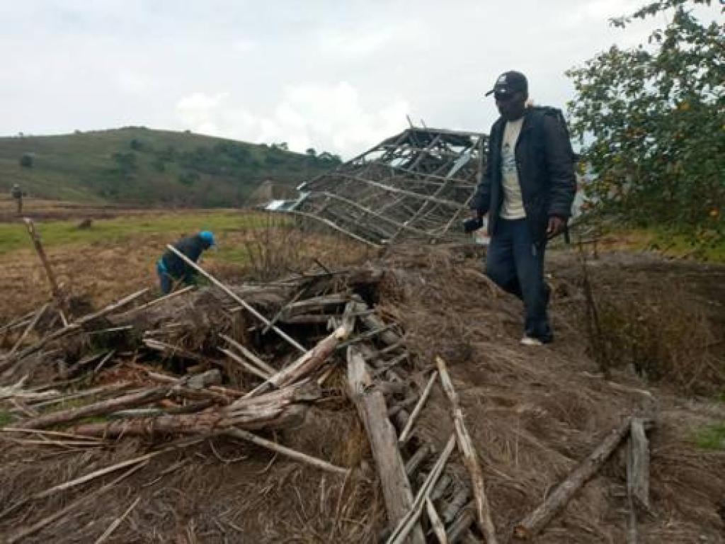 Effets des affrontements entre groupes armés dans les hauts plateaux d'Uvira et de Fizi, dans le Sud-Kivu. Radio Okapi/Ph. Emmanuel Elameji wa Kabedi