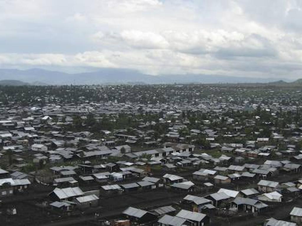 Une vue de la ville de Goma