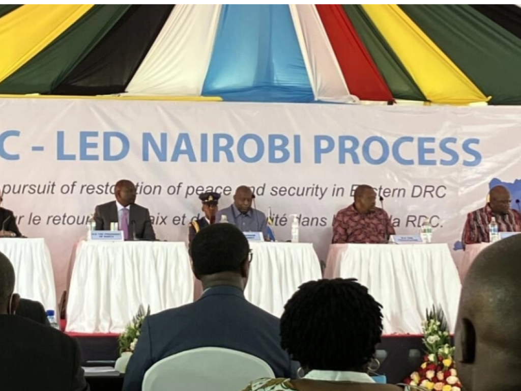 À Nairobi, le 28 novembre 2022, les chefs d’État de l'EAC ont ouvert ce nouveau dialogue inter-congolais. © Albane Thirouard / RFI Texte par : RFI Suivre 3 mn