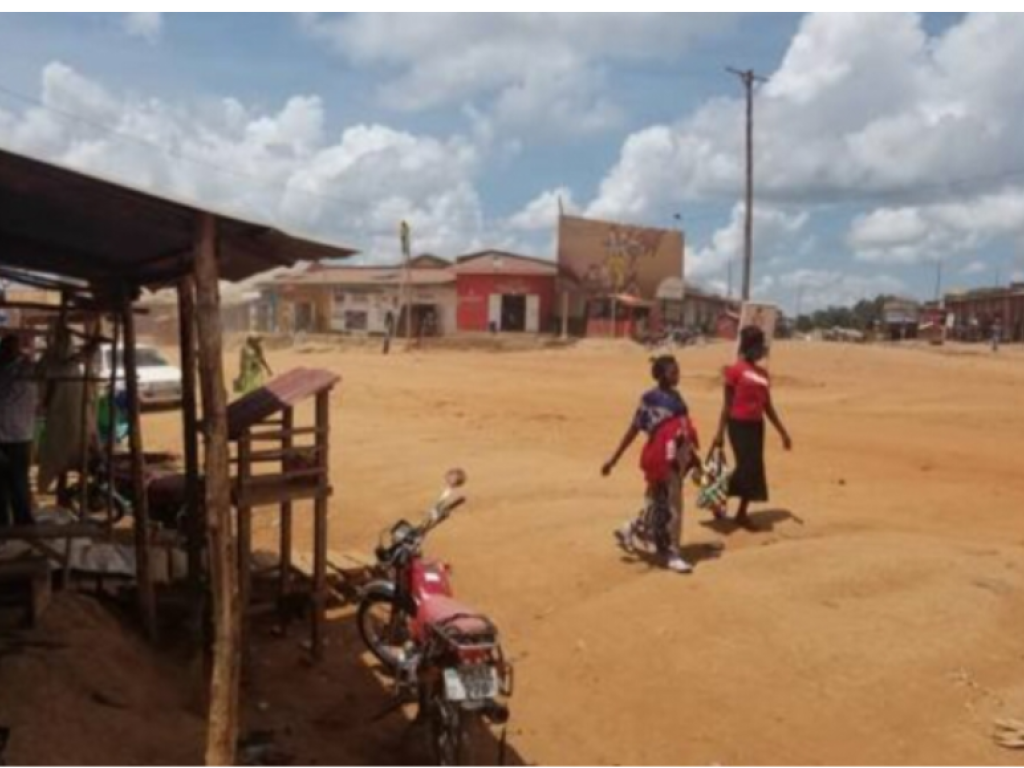 Une vue de la ville de Mahagi en Ituri