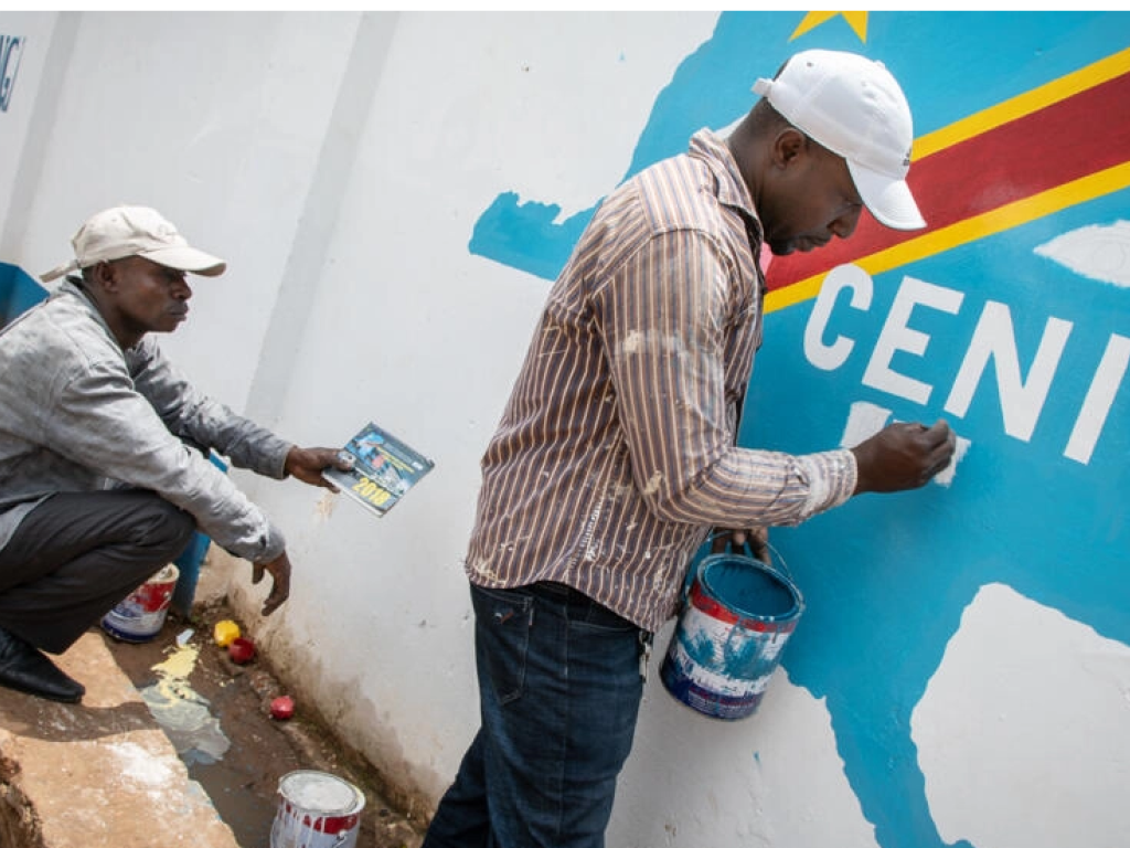 L'enrôlement des électeurs pour les élections de 2023 a commencé ce samedi 24 décembre 2022 en RDC. © Caroline Thirion / AFP