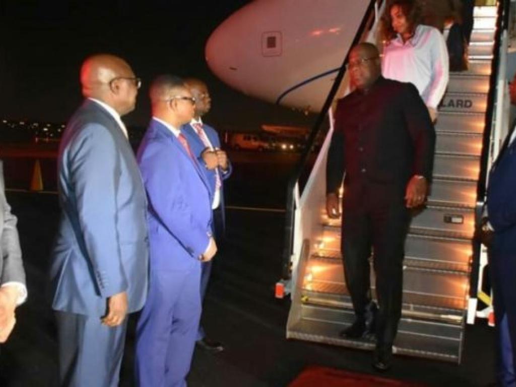 Felix Tshisekedi a son arrivee a Washington DC  pour les travaux USA-Afrique