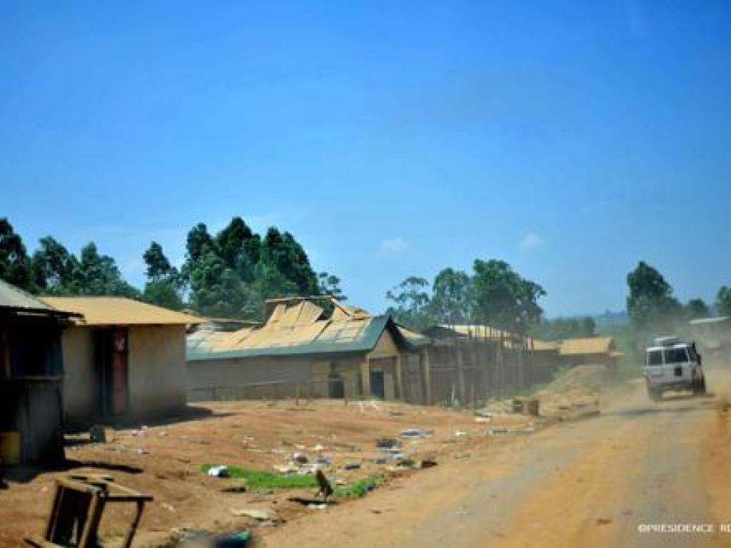 Un village du territoire de Djugu le 1er juillet 2019. Photo Présidence RDC.