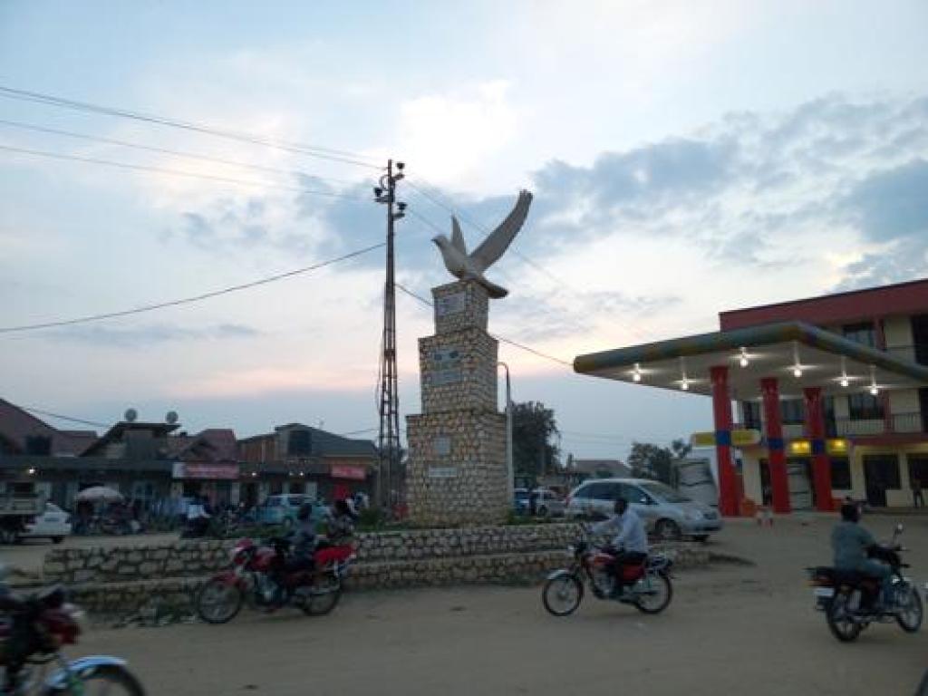 Le monument de la paix à Bunia dans la province de l’Ituri. Radio Okapi/Photo Marc Maro Fimbo.