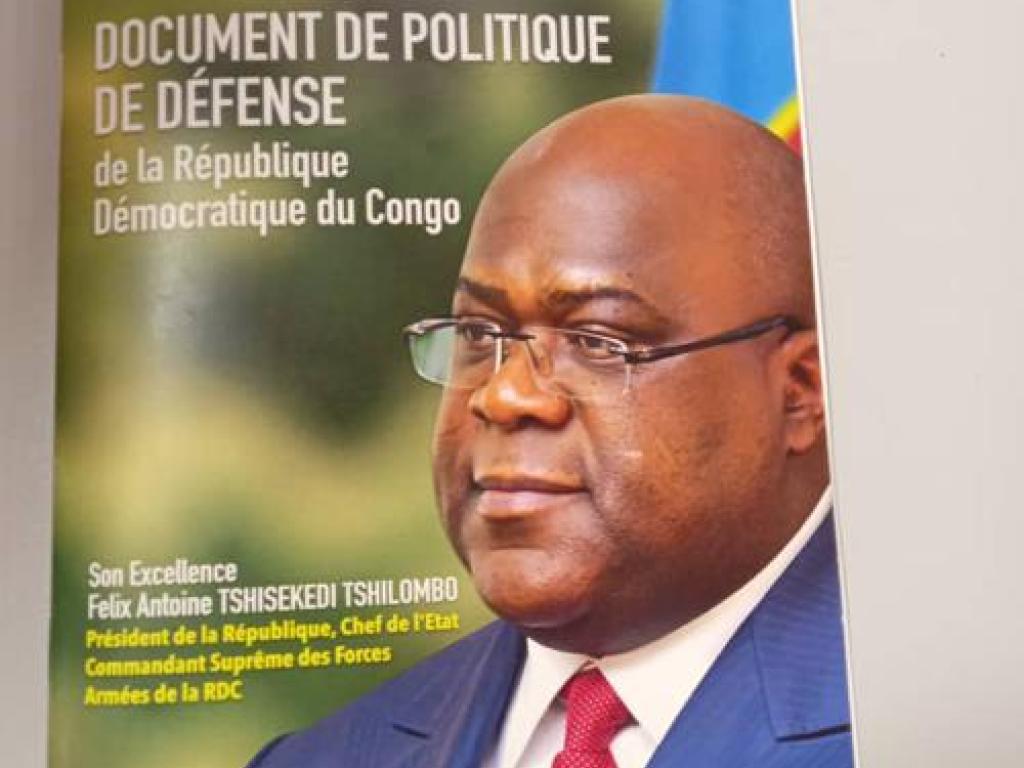 Couverture du Document de politique de défense de la RDC. Radio Okapi/Ph. Paul Matendo.