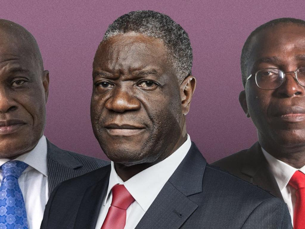 Martin Fayulu, Denis Mukwege, Augustin Matata Ponyo © MONTAGE JA : Arsene Mpiana pour JA ; Bruno Levy pour JA ; Gwenn Dubourthoumieu pour JA