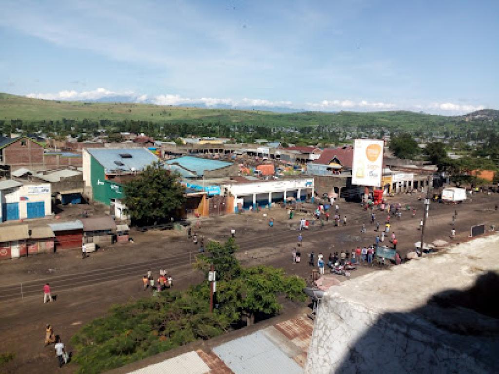 Une vue de la cite de Kasindi dans le Nord-Kivu