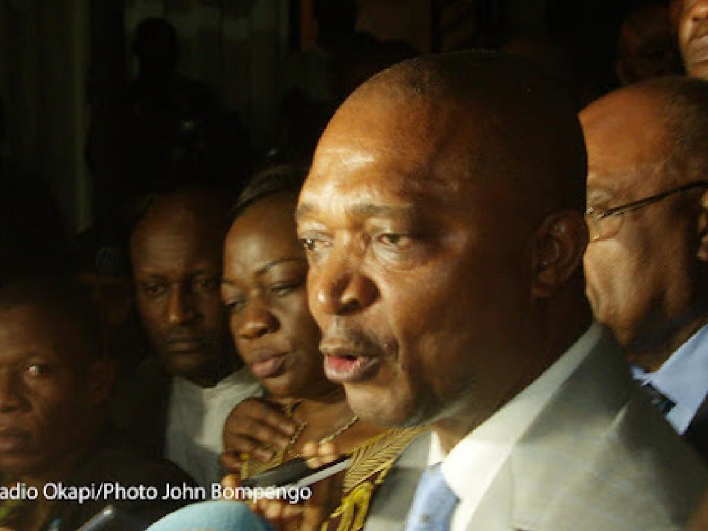 (Photo d'archive) Emmanuel Ramazani Shadary, à Kinshasa. Radio Okapi/Ph. John Bompengo