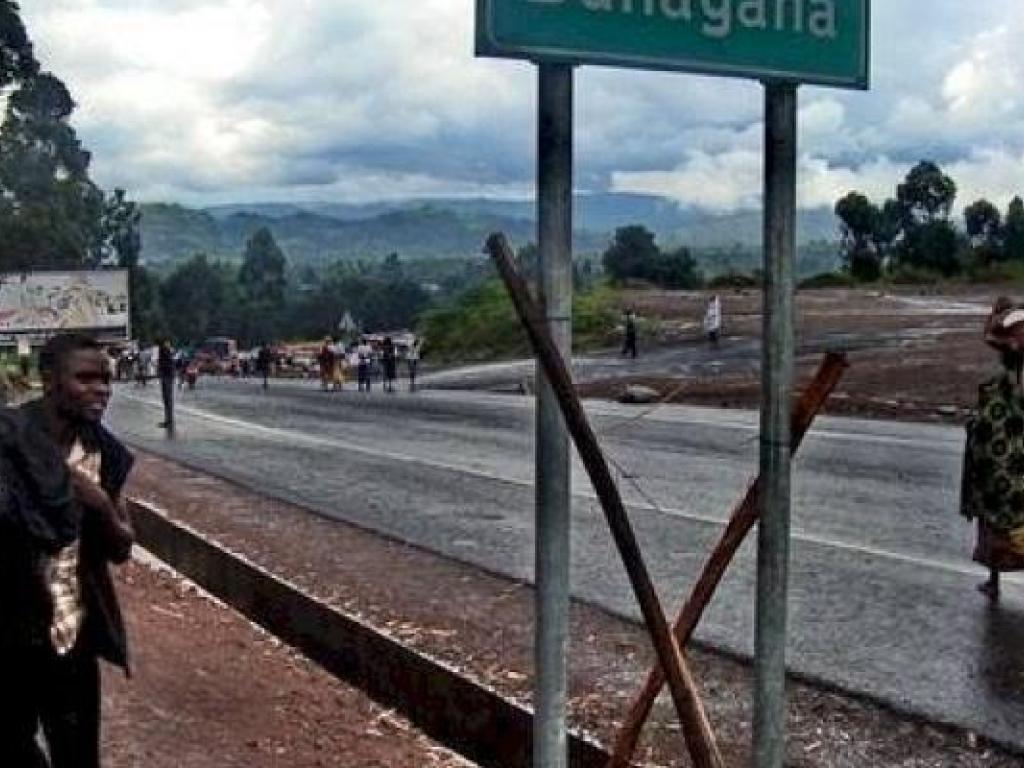 La cité de Bunagana, frontalière avec l'Ouganda