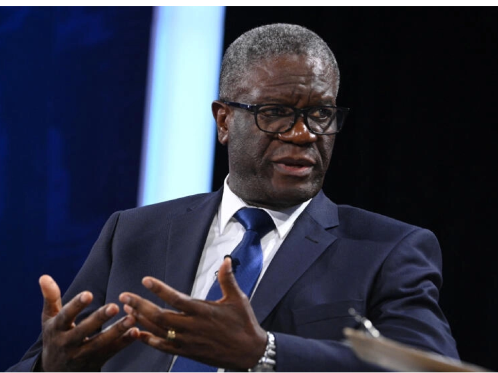 Le docteur Denis Mukwege lors d'une résidence au Sheraton de New York, le 19 septembre 2023. © Riccardo Savi / Getty Images via AFP