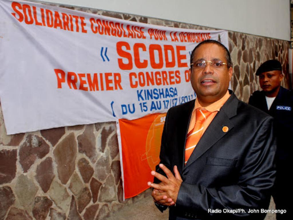 Jean Claude Muyambo, président de Scode. Radio Okapi/ Ph. John Bompengo