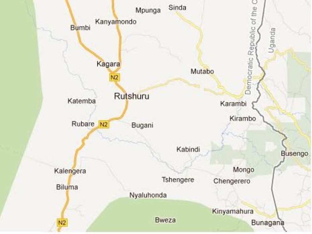 Territoire de Rutshuru au Nord-Kivu en République Démocratique du Congo