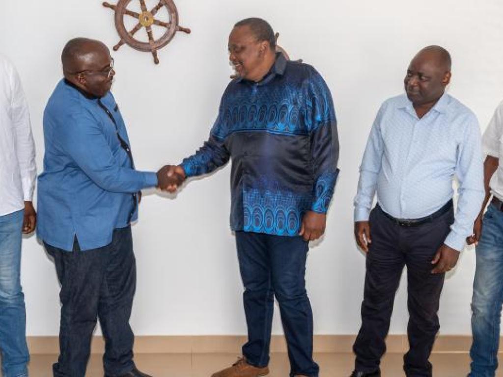 Une équipe du M23 conduite par Bertrand Bisimwa reçue par Uhuru Kenyatta