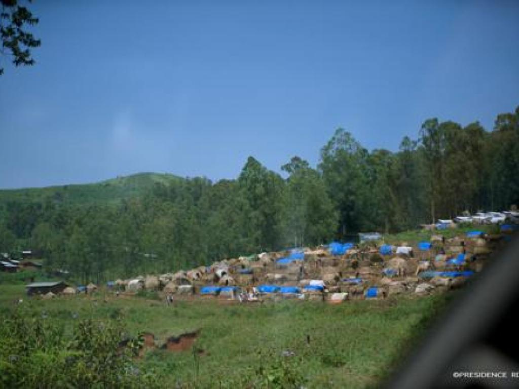 Un village du territoire de Djugu le 1er juillet 2019. Photo Présidence RDC.