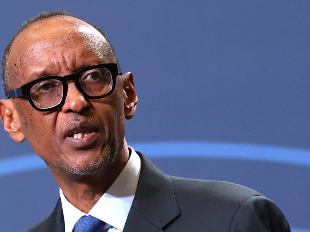 Le président du Rwanda, Paul Kagame, durant le sommet États-Unis – Afrique, le 13 décembre 2022, à Washington. © Kevin Dietsch / GETTY IMAGES NORTH AMERICA / Getty Images via AFP