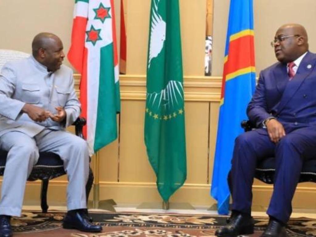 Evariste Ndayishimiye et Félix Tshisekedi