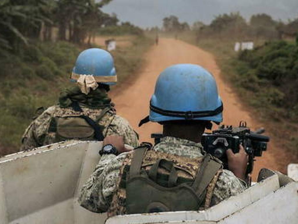 Des Casques bleus en RDC (illustration). © ALEXIS HUGUET / AFP