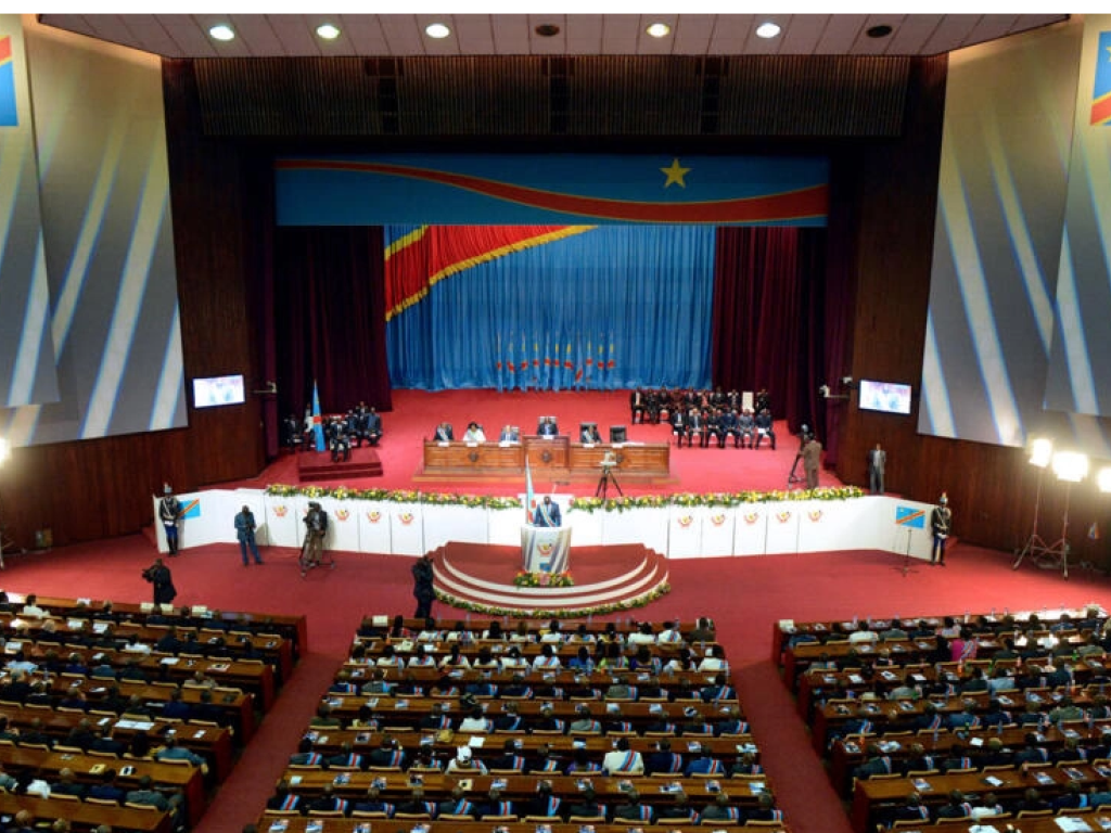 L'Assemblée nationale congolaise, le 19 août 2019 au Palais du Peuple à Kinshasa. (photo d'illustration) JUNIOR D.KANNAH / AFP