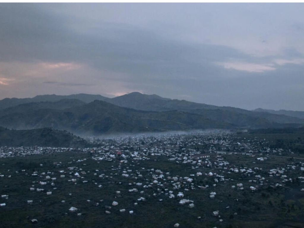 Une vue aérienne de Sake, en mai 2021. AFP - ALEXIS HUGUET