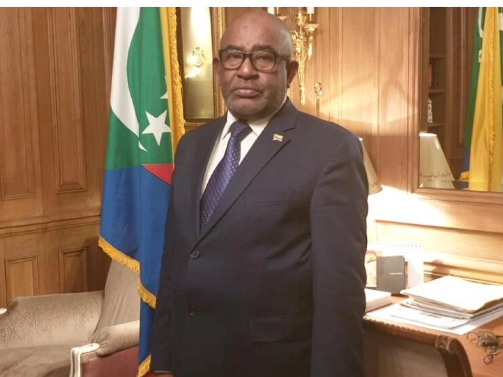 Azali Assoumani, le président des Comores, à Paris le 5 décembre 2019. (photo d'illustration) Boris Vichith/RFI