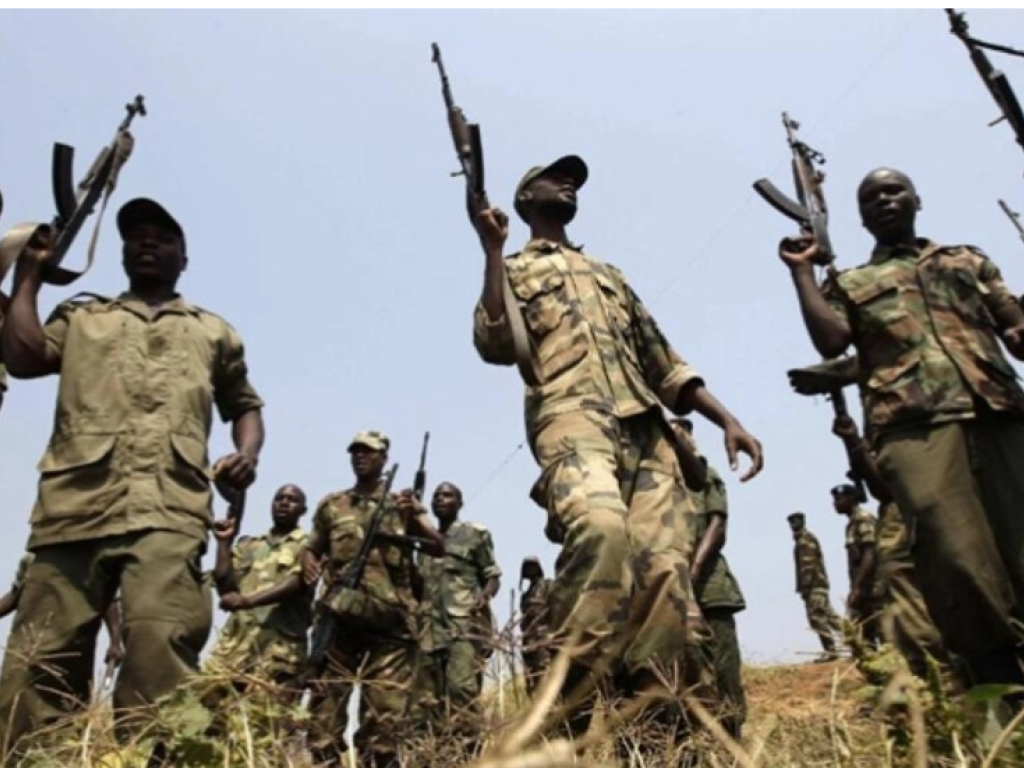 Des combattants du M23. © James Akena/Reuters