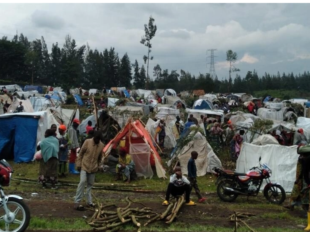 Aux portes de Goma, des dizaines de milliers de déplacés sont arrivés en provenance du territoire du Rutshuru, depuis le 20 octobre 2022. (image d'illustration) © Coralie Pierret/RFI