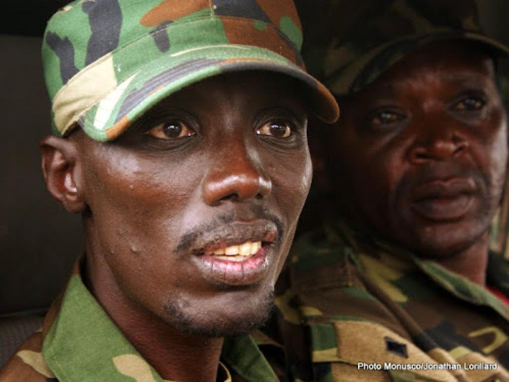 (Photo d'illustration) En avant-plan, Sulutani Makenga, le chef de la branche armée de la rébellion du M23 à Goma le 20 novembre 2012