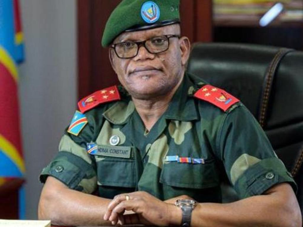 Lieutenant-général Constant Ndima Kongba, gouverneur militaire de la province du Nord-Kivu. 2021 Photo ministère de la Communication et Médias de la RDC
