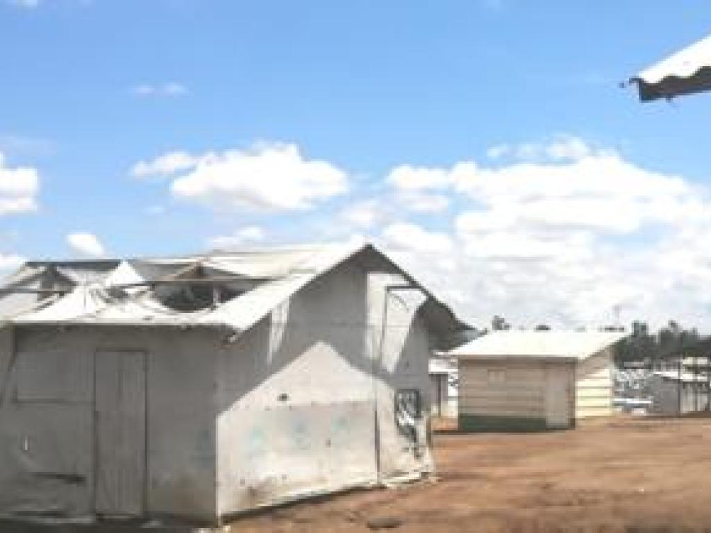 Une vue du site des déplacés de Kigonze à Bunia. Le 18 août 2022 Radio Okapi/Ph. Ezechiel Muzalia