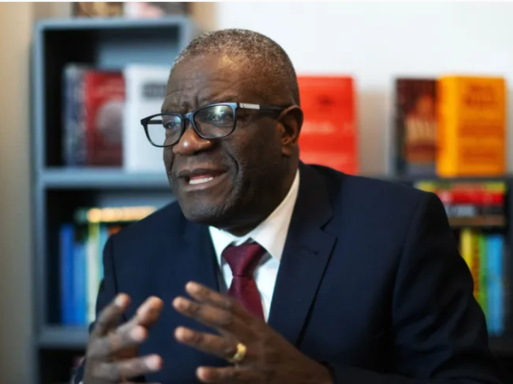 Emmanuel Macron a discrètement rencontré le Prix Nobel de la paix Denis Mukwege ce samedi à Kinshasa © AFP - NILS PETTER NILSSON / TT NEWS AGENCY