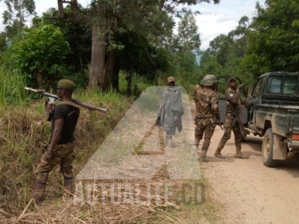 Les militaires FARDC au cours d'une opération contre les ADF