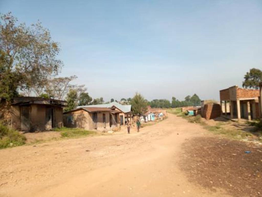 [illustration] Centre de la localité de Zaa- Moona, territoire de Mahagi en Ituri. Janvier 2022. Radio Okapi.Ph/Marc Maro Fimbo