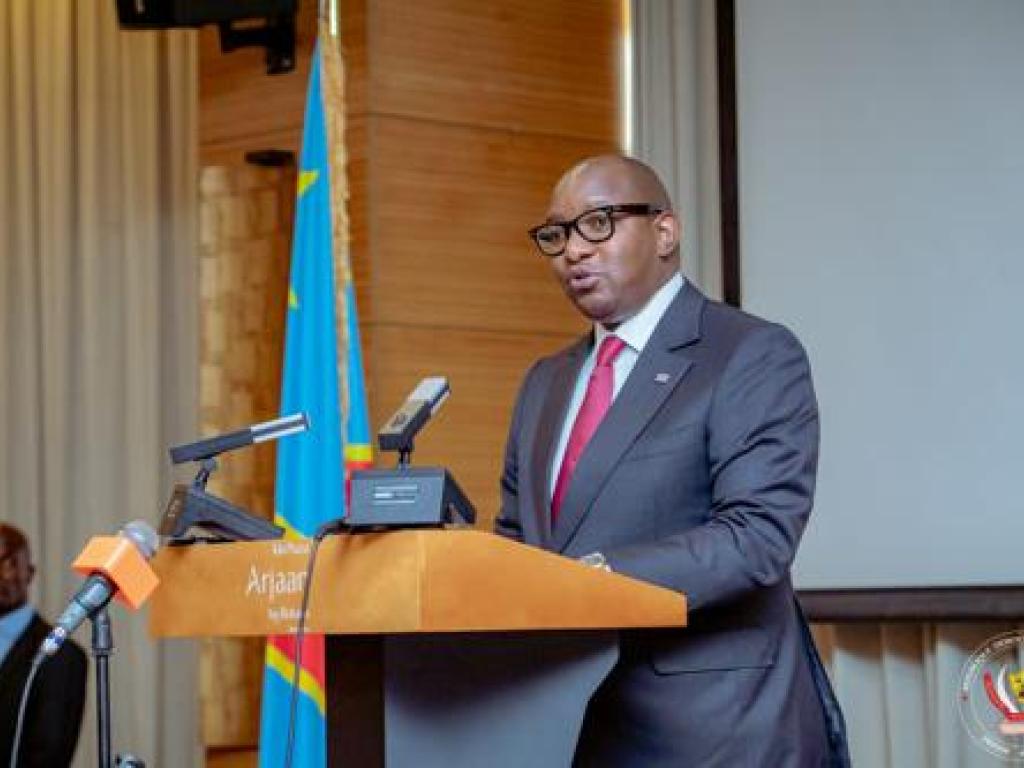 Le premier ministre Sama Lukonde à l'ouverture du rendez-vous de la gouvernance. Octobre 2022 Ph/ Cellule de Communication Primature