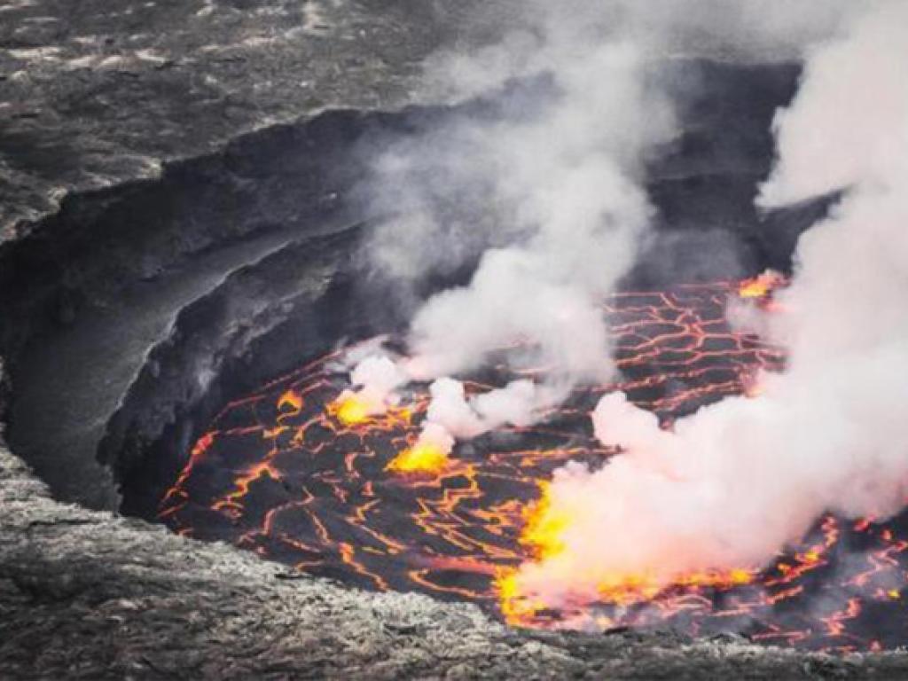Cratère volcanique du Nyiragongo