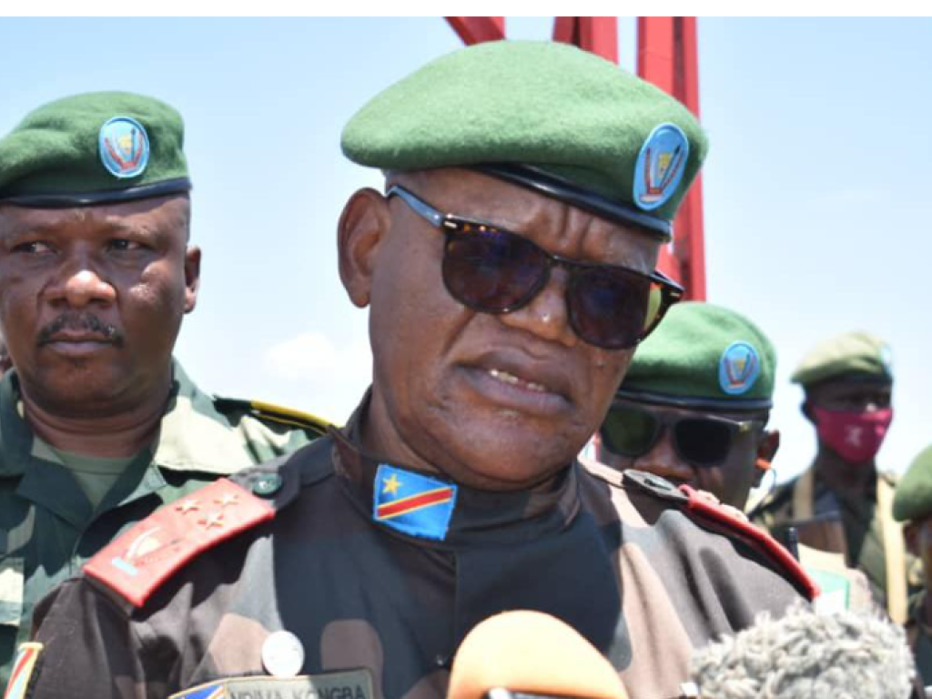 Le lieutenant général Constant Ndima, gouverneur du Nord-Kivu. Ph Marc Maro. Radio Okapi