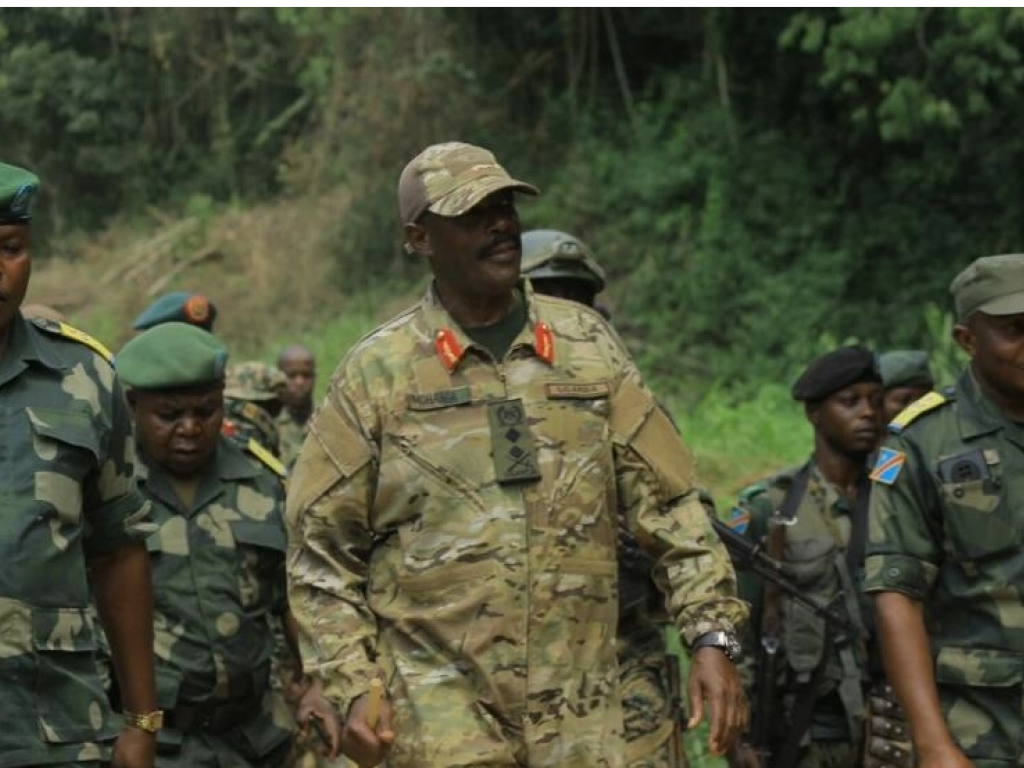 Des soldats ougandais dans l'est de la RDC, le 8 décembre 2021. AFP - SEBASTIEN KITSA MUSA